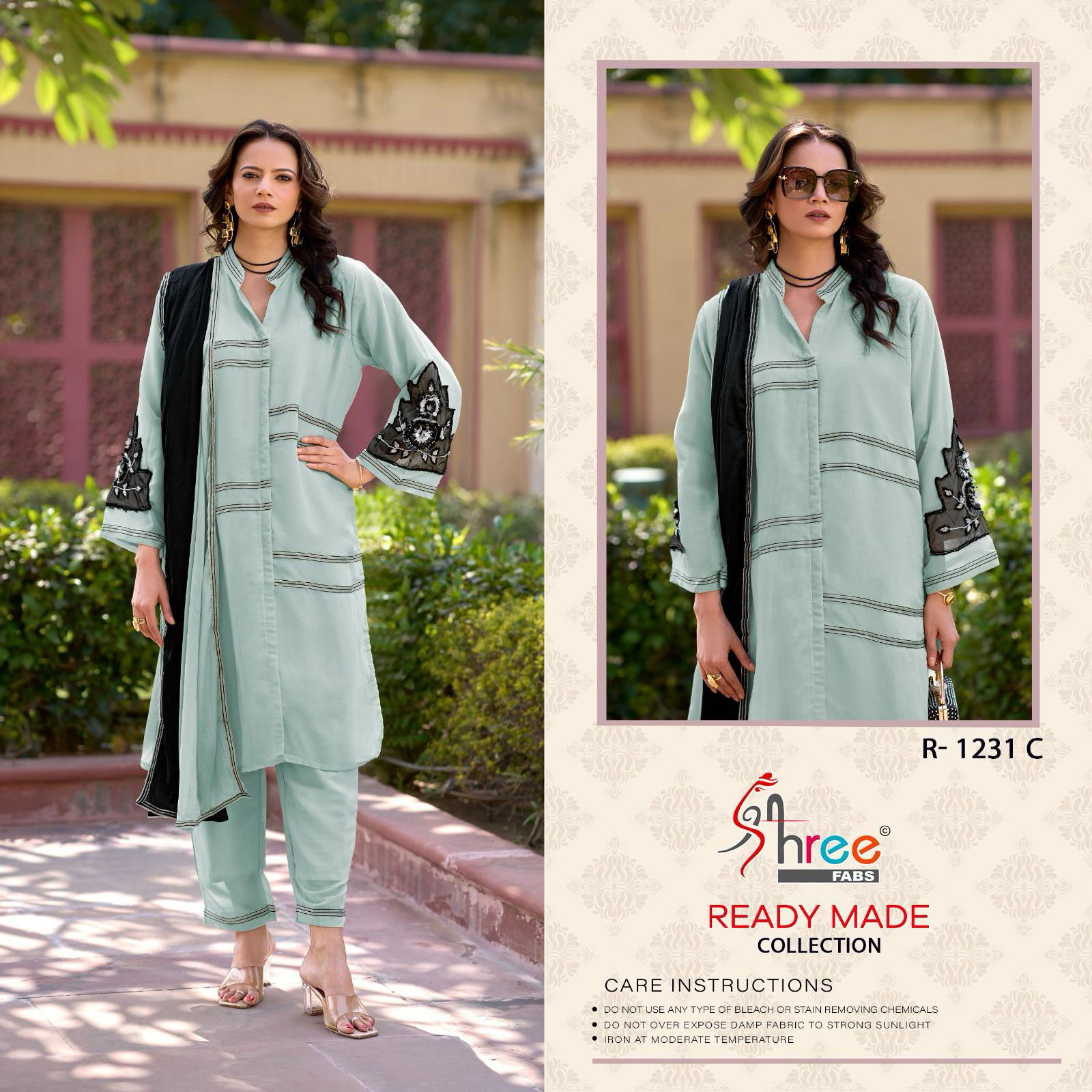 Shree R 1231 Royal Chiffon Ready Made Pakistani Salwar Suits